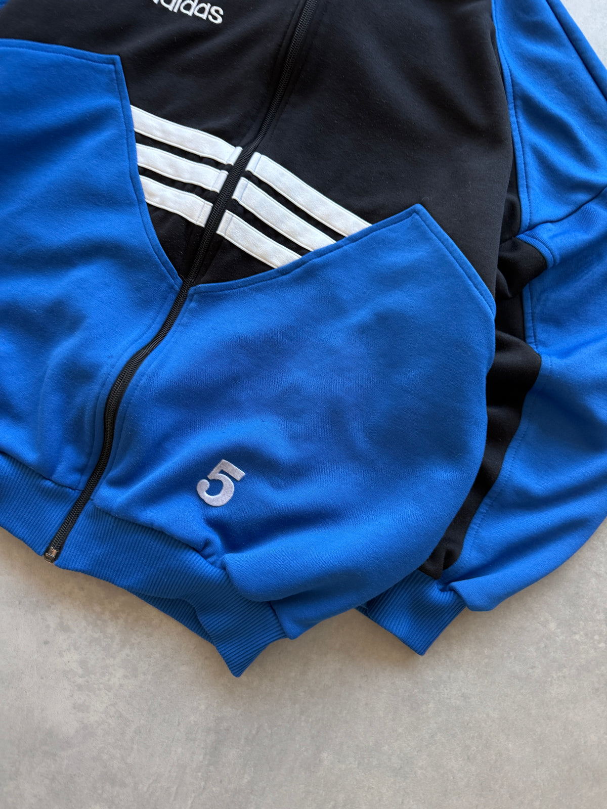 Adidas vintage muška plava zip dukserica (L)