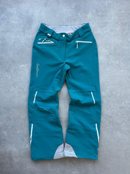 Salomon ženske zelene skijaške hlace (M)