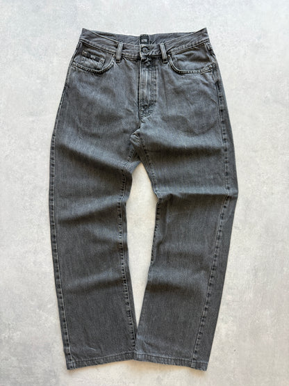 Hugo Boss muške relaxed fit crne farmerke (32)