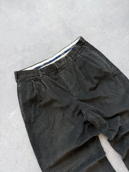 Brooks Brothers Elliot vintage 90s muške zelene samtene hlace (34x30)