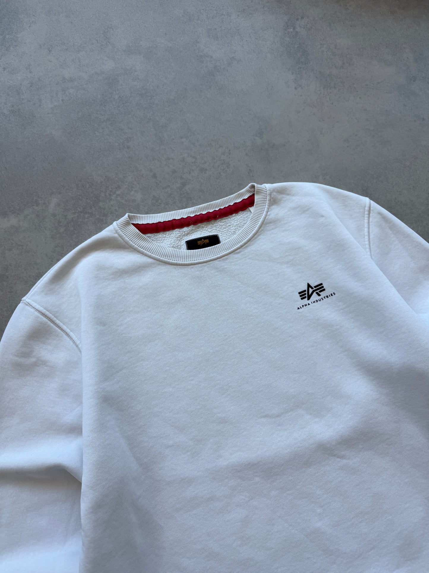 Alpha Industries muška bijela dukserica (L)