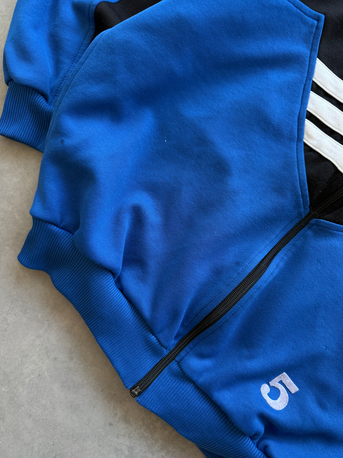 Adidas vintage muška plava zip dukserica (L)