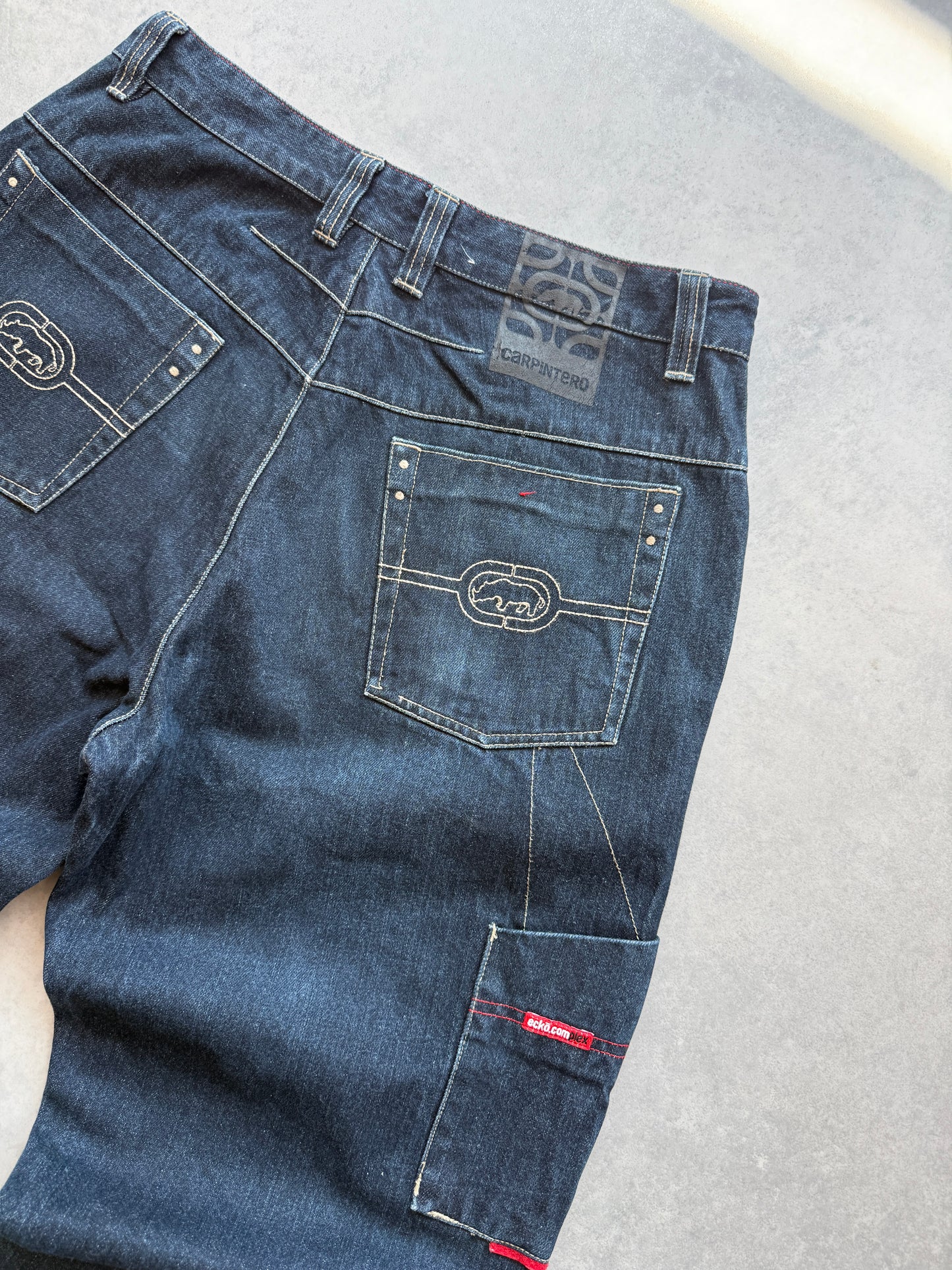 Ecko Complex 2000s Y2K muške baggy farmerke (34)