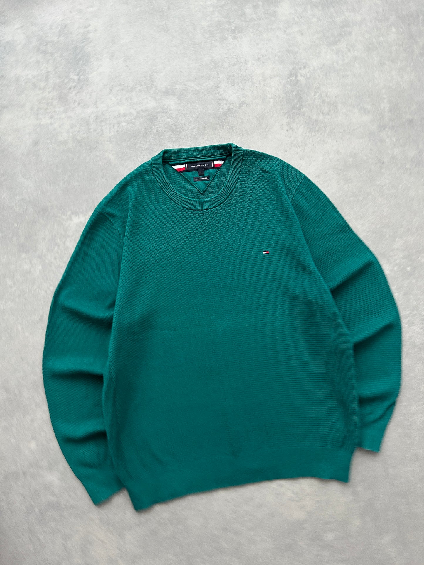 Tommy Hilfiger muški zeleni džemper (L)