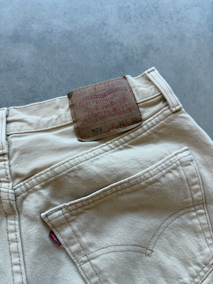 Levis 501 vintage ženske bež farmerke (31x32)