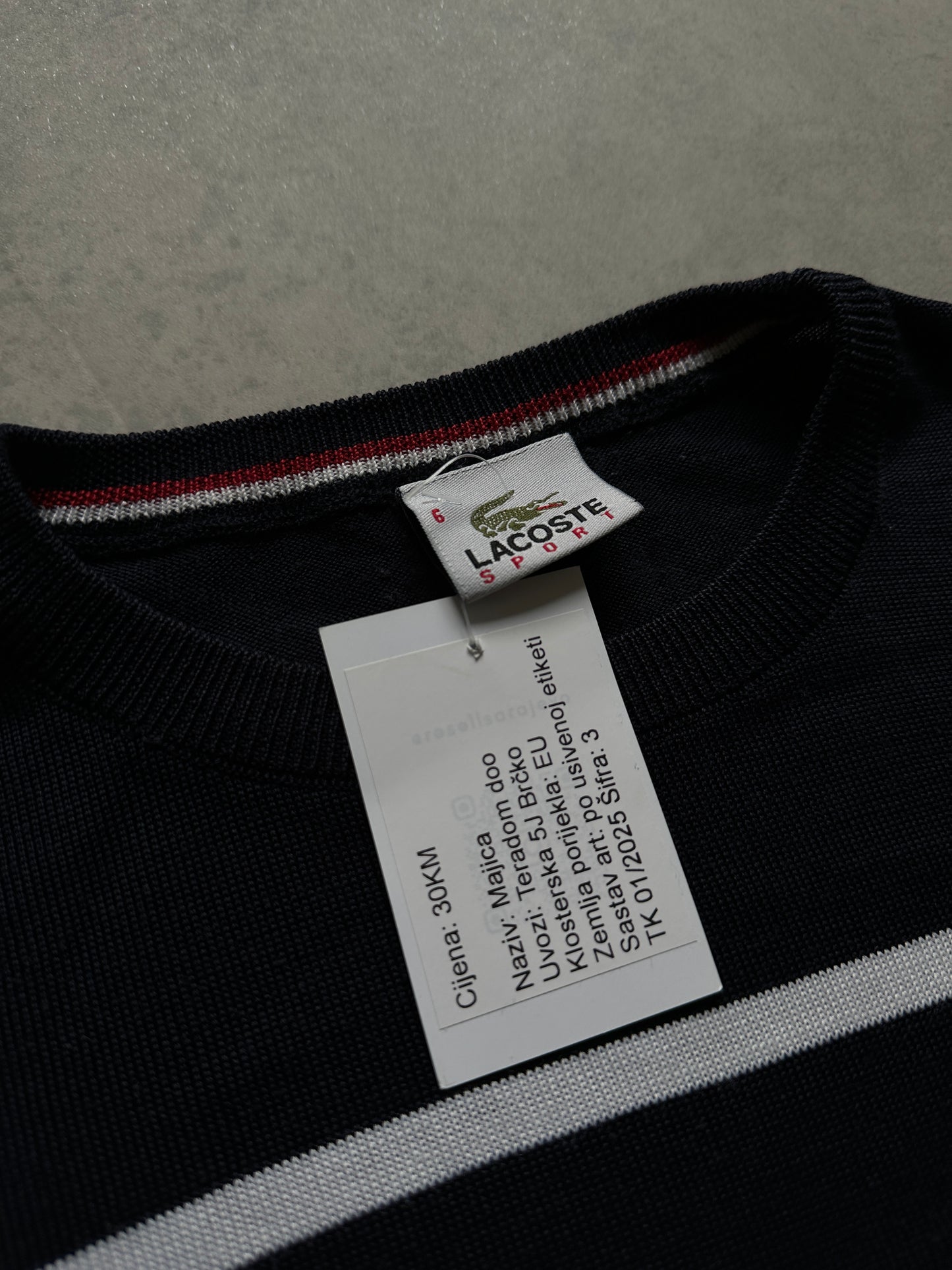 Lacoste sport muški prugasti džemper (XL)