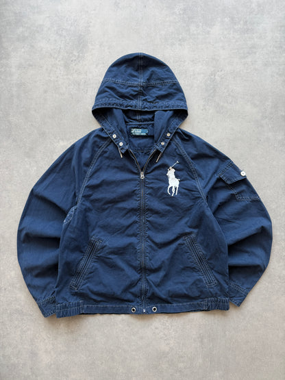 Polo by Ralph Lauren vintage muška big pony navy tanka jakna (M)