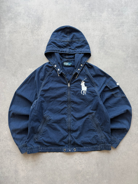 Polo by Ralph Lauren vintage muška big pony navy tanka jakna (M)