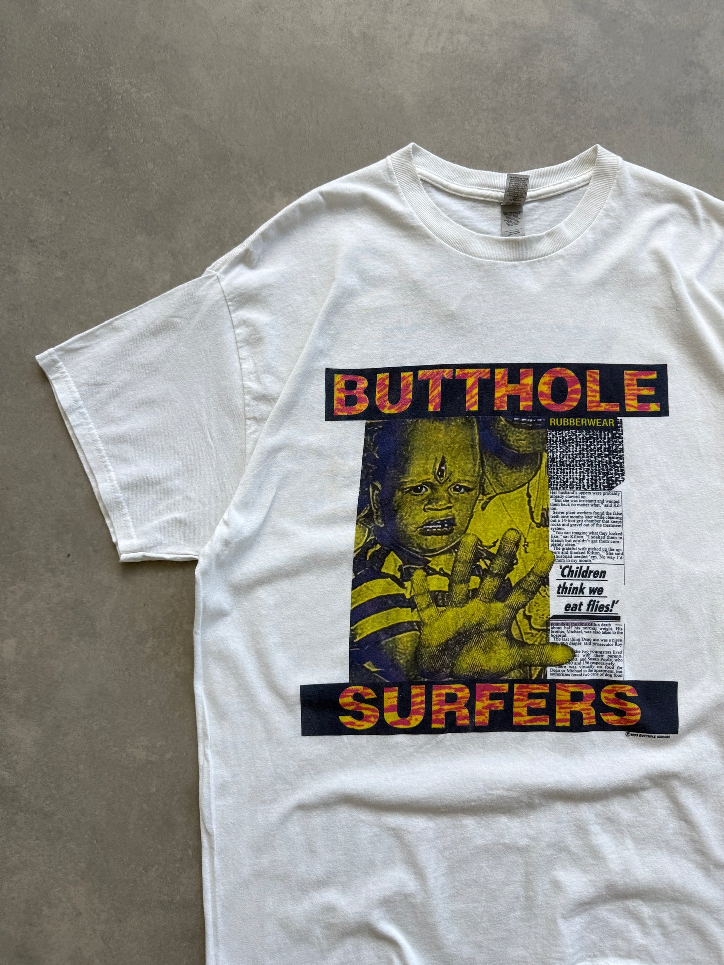 Butthole Surfers vintage muška bijela majica (XL)