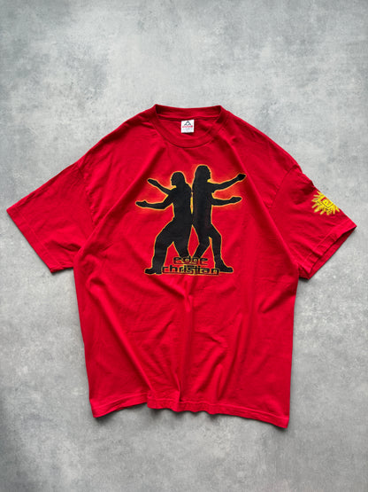 WWF 2000s Edge & Christian muška crvena majica (XXL)