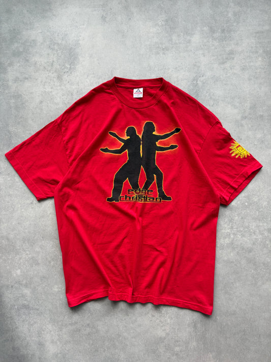 WWF 2000s Edge & Christian muška crvena majica (XXL)