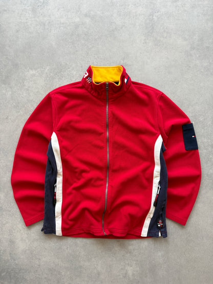 Tommy Hilfiger vintage muška crvena fleece dukserica (M)