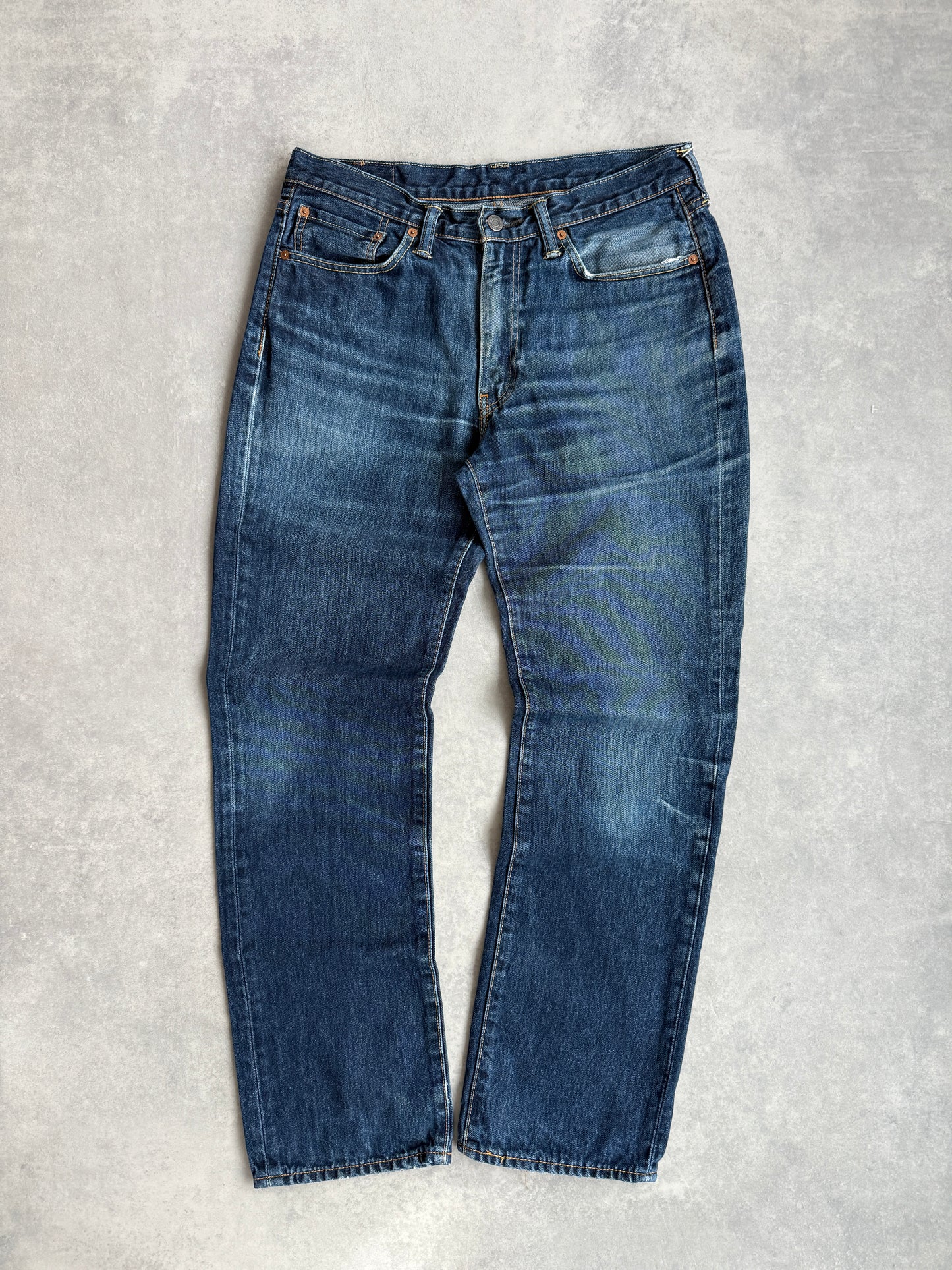 Levis 514 muške plave farmerke (33x32)