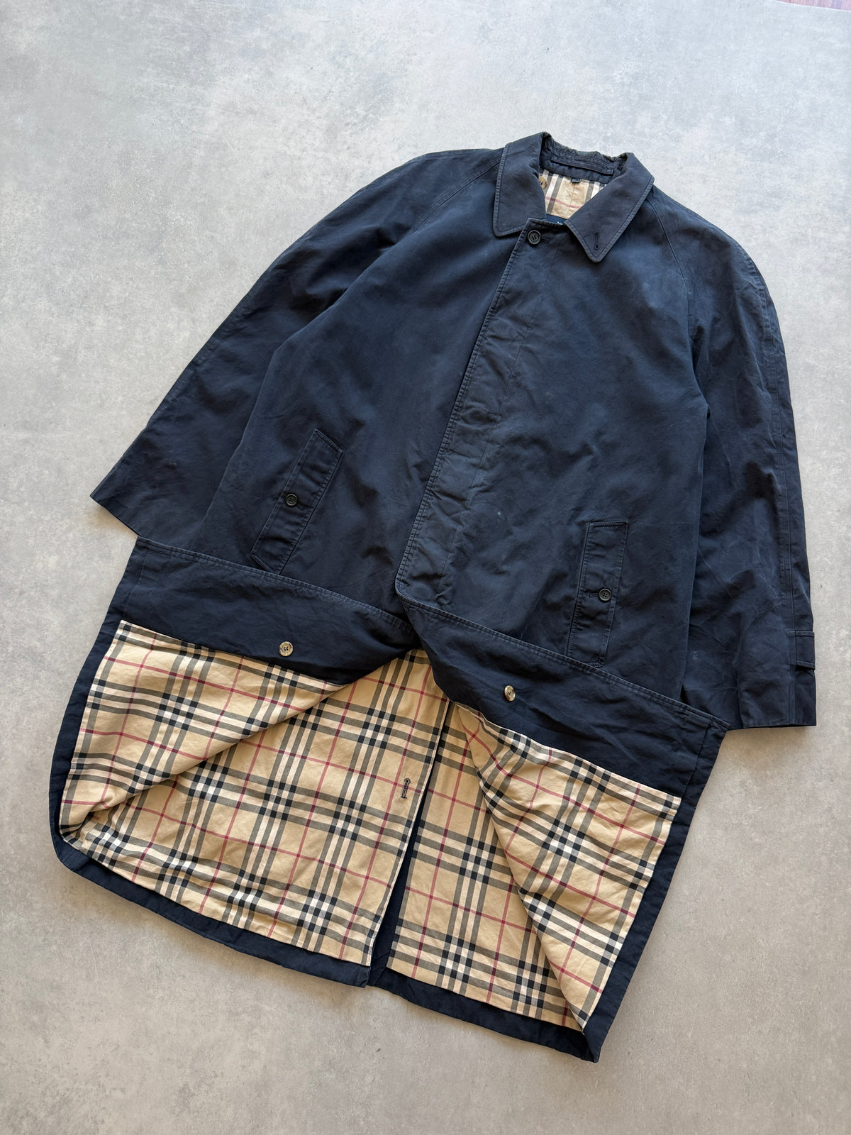 Burberry vintage muški navy plavi mantil (XXL)
