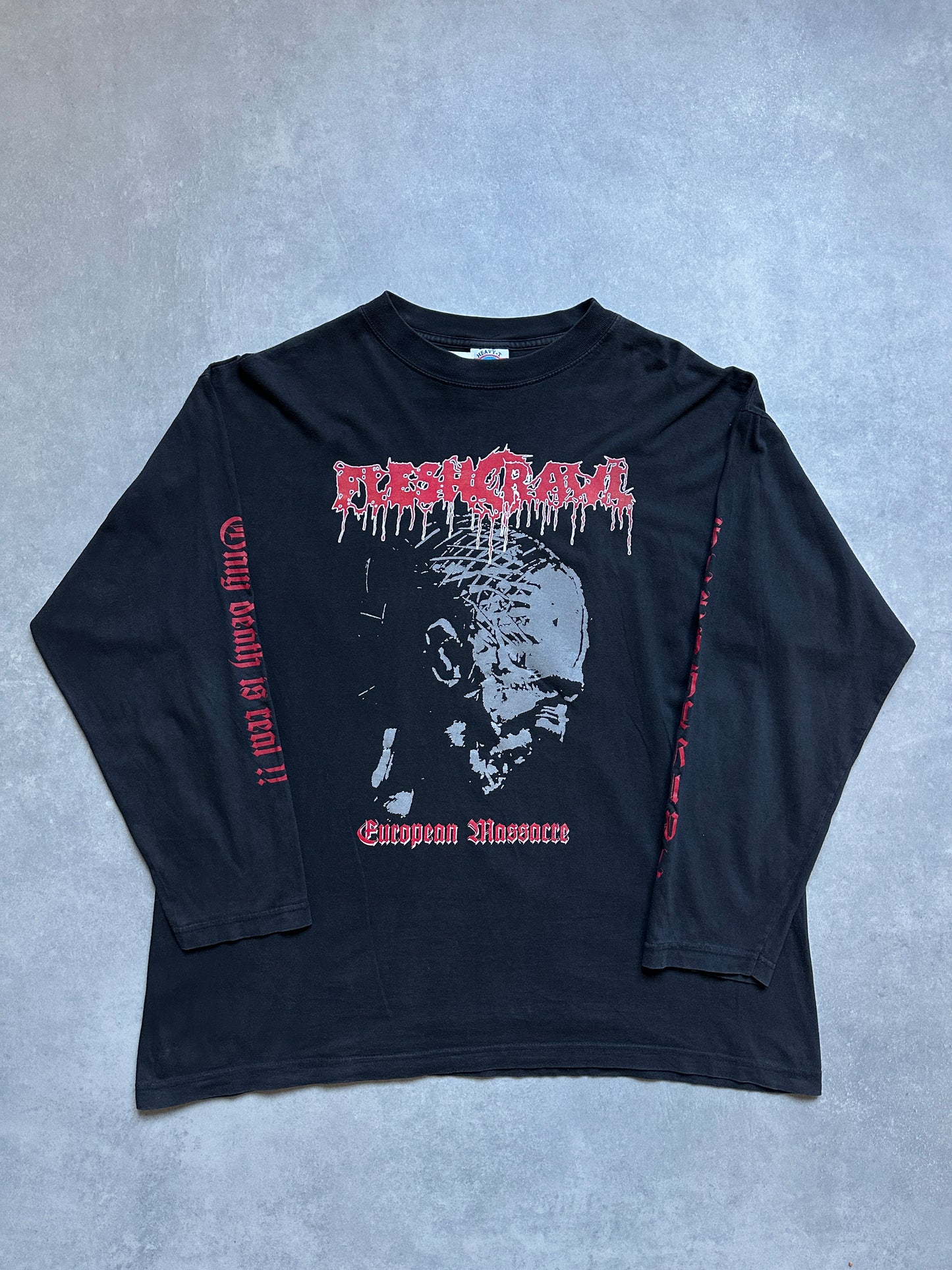 FleshCrawl European Massacre 1998 vintage muška bend majica (XL)