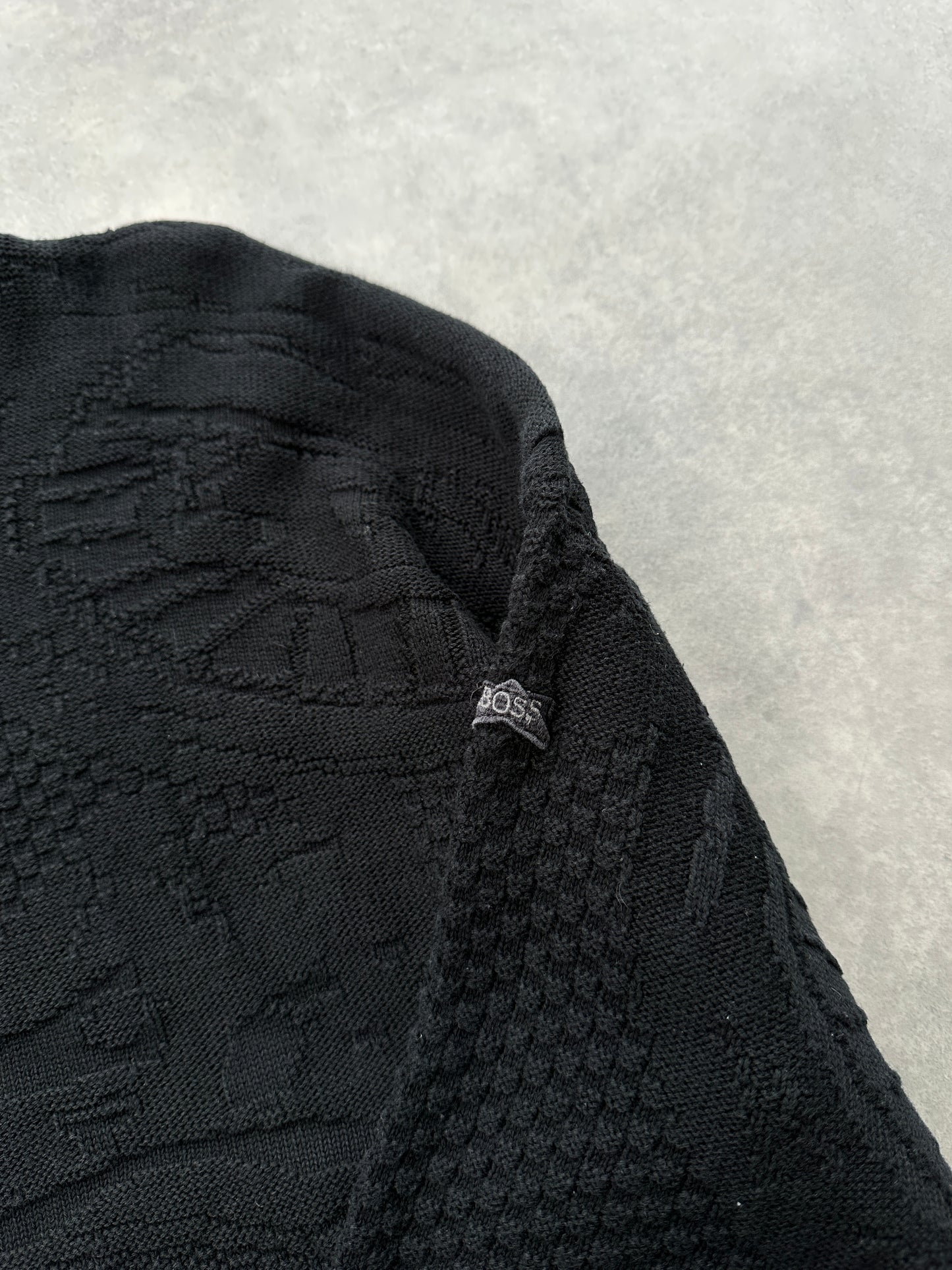 Hugo Boss vintage muški crni džemper (M)