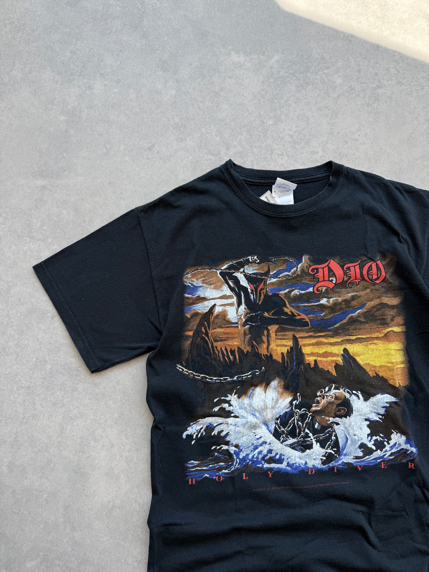 Dio muška retro crna majica (M)