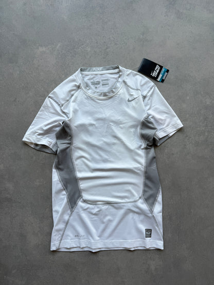 Nike Pro Combat muška bijela kompresiona majica (M, L, XL)