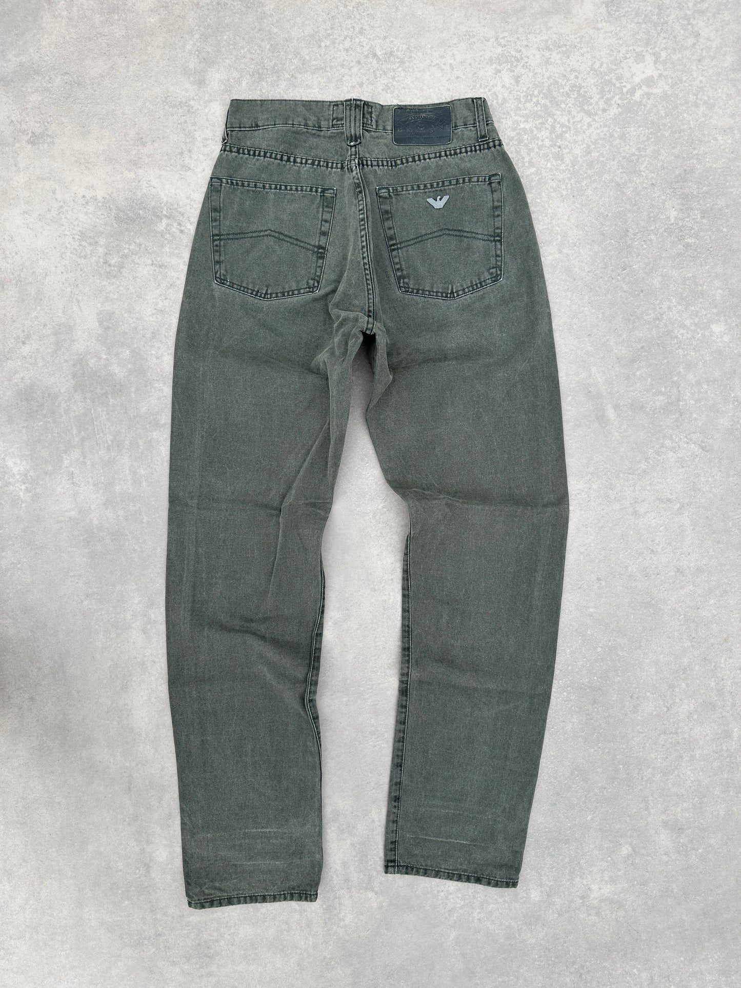 Armani Jeans 2000s muske zelene farmerke (30)