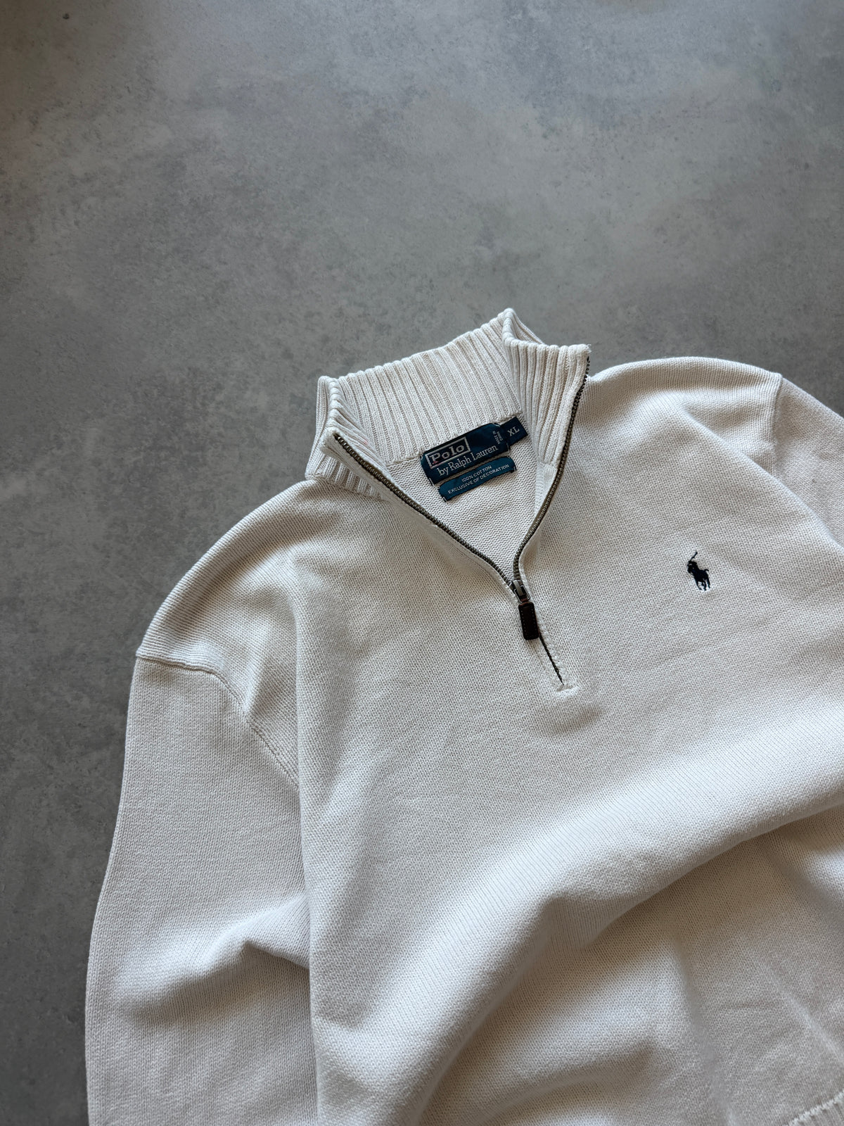 Polo by Ralph Lauren vintage muški 1/4 zip džemper (XL)