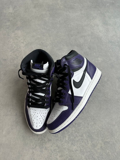 Nike Air Jordan 1 Retro High Court Purple White muške patike (42.5)