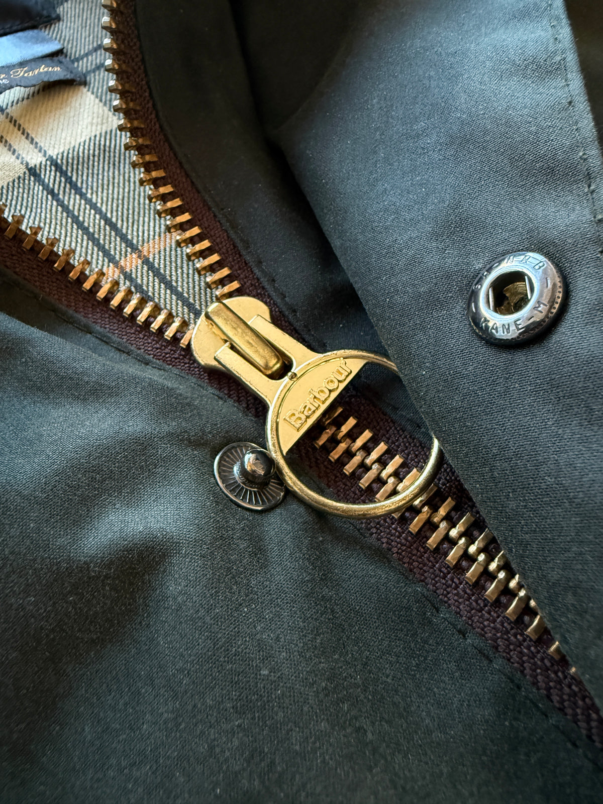 Barbour Beaufort Tartan muška wax cotton jakna (L)