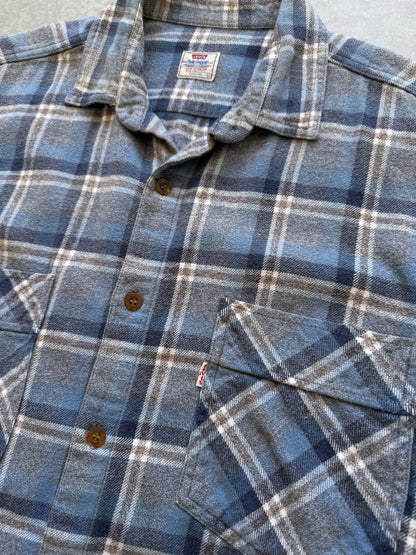Levis vintage muška plava karirana košulja (L)