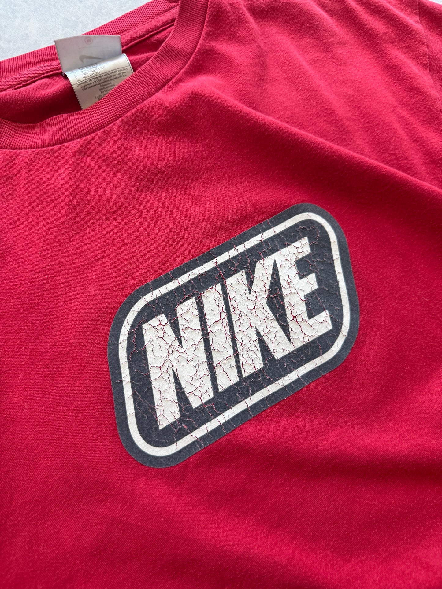 Nike 2000s muška oversized crvena majica (M)