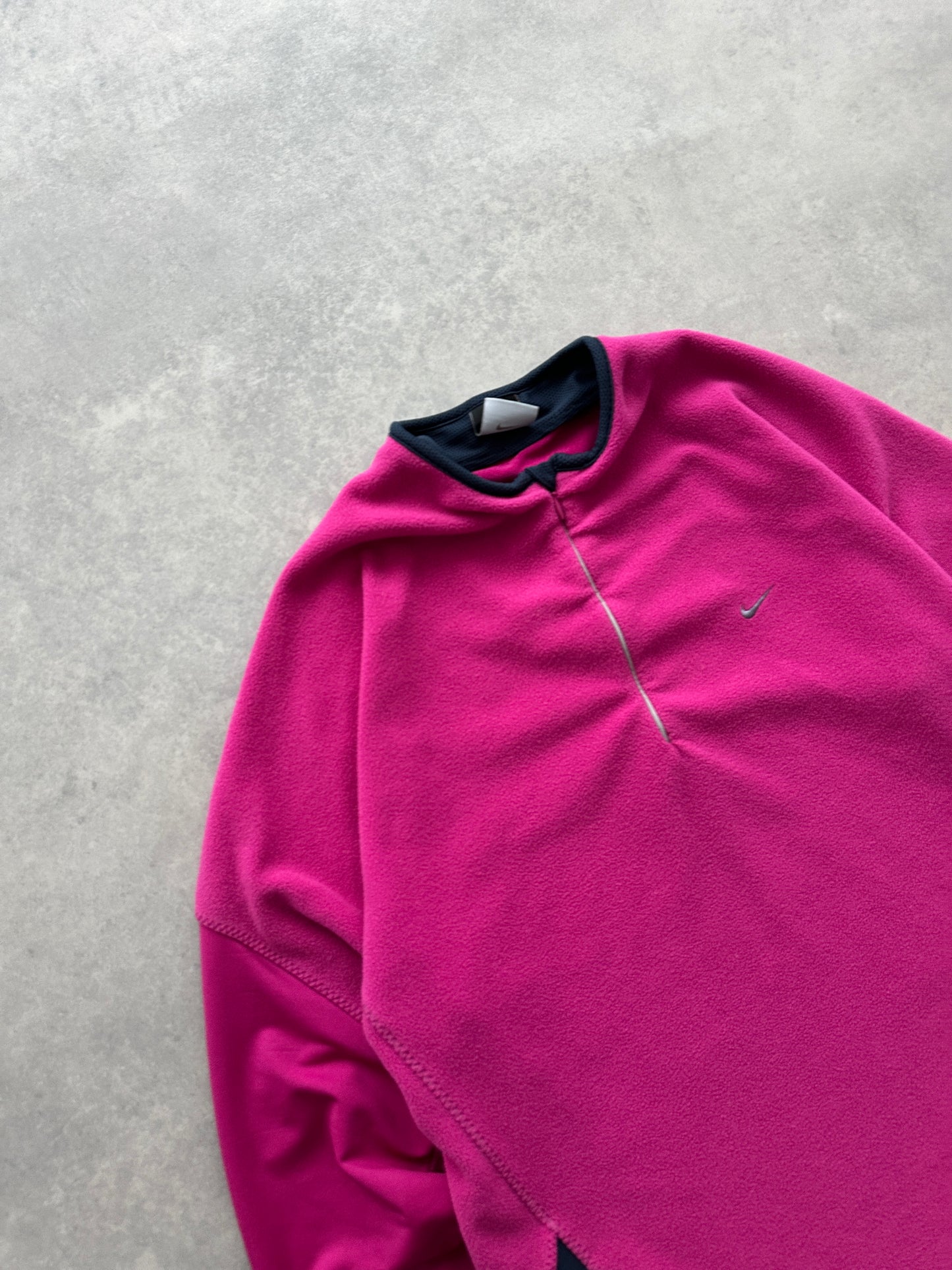 Nike 2000s ženska roza fleece dukserica (M)