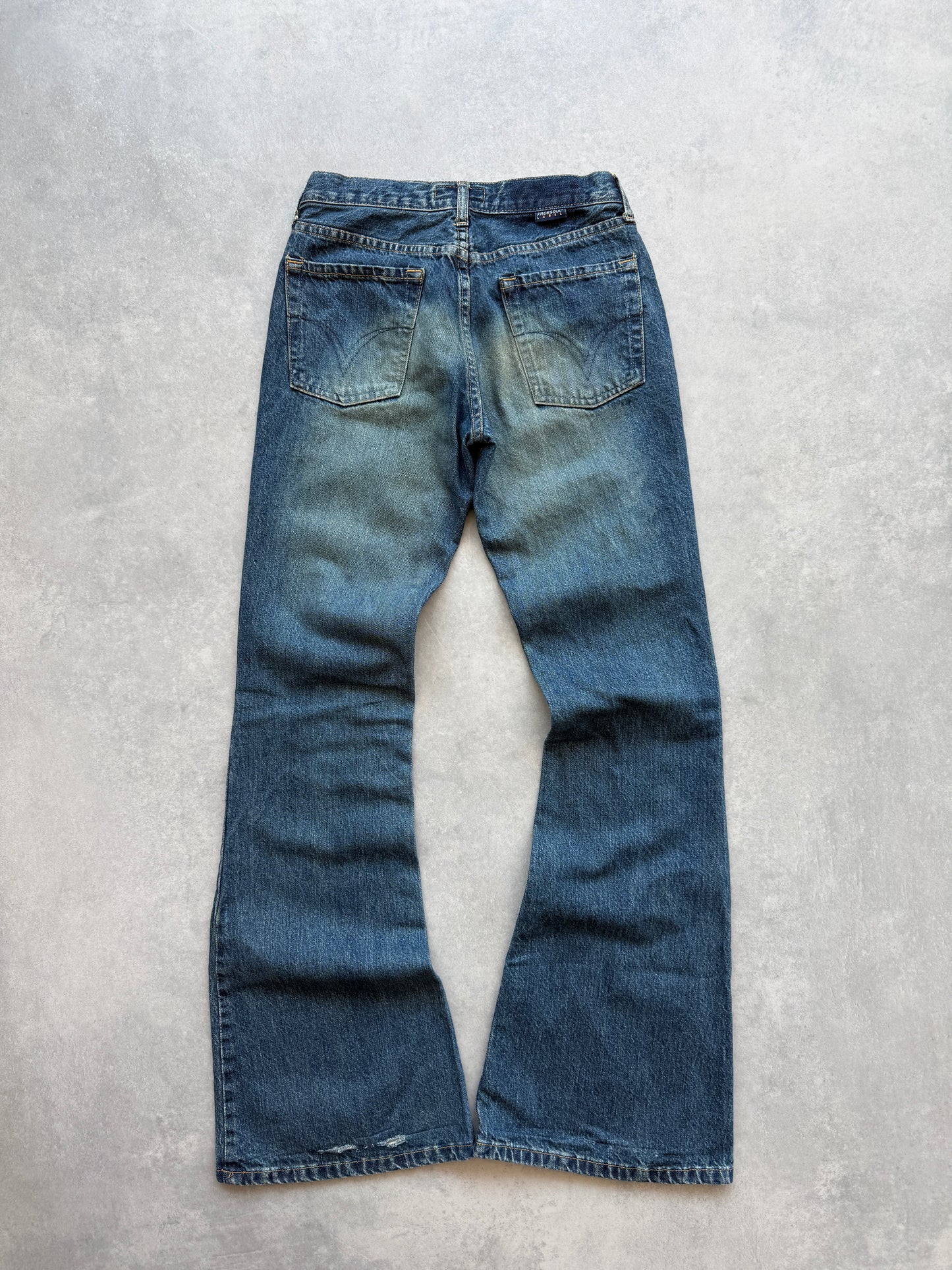 Freesoul Y2K ženske bootcut farmerke (XS)