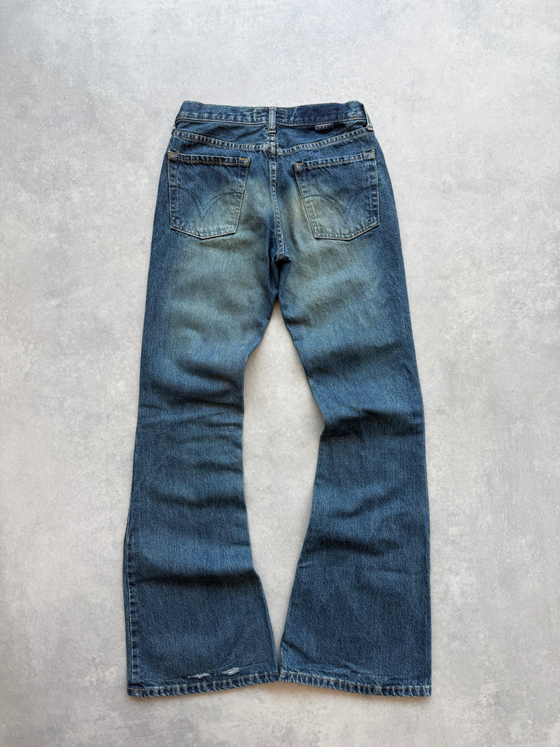 Freesoul Y2K ženske bootcut farmerke (XS)