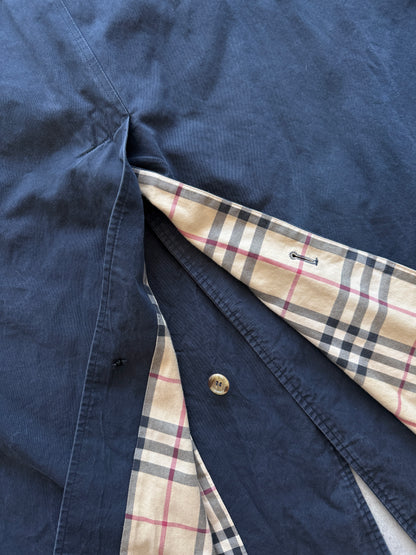Burberry vintage muški navy plavi mantil (XXL)