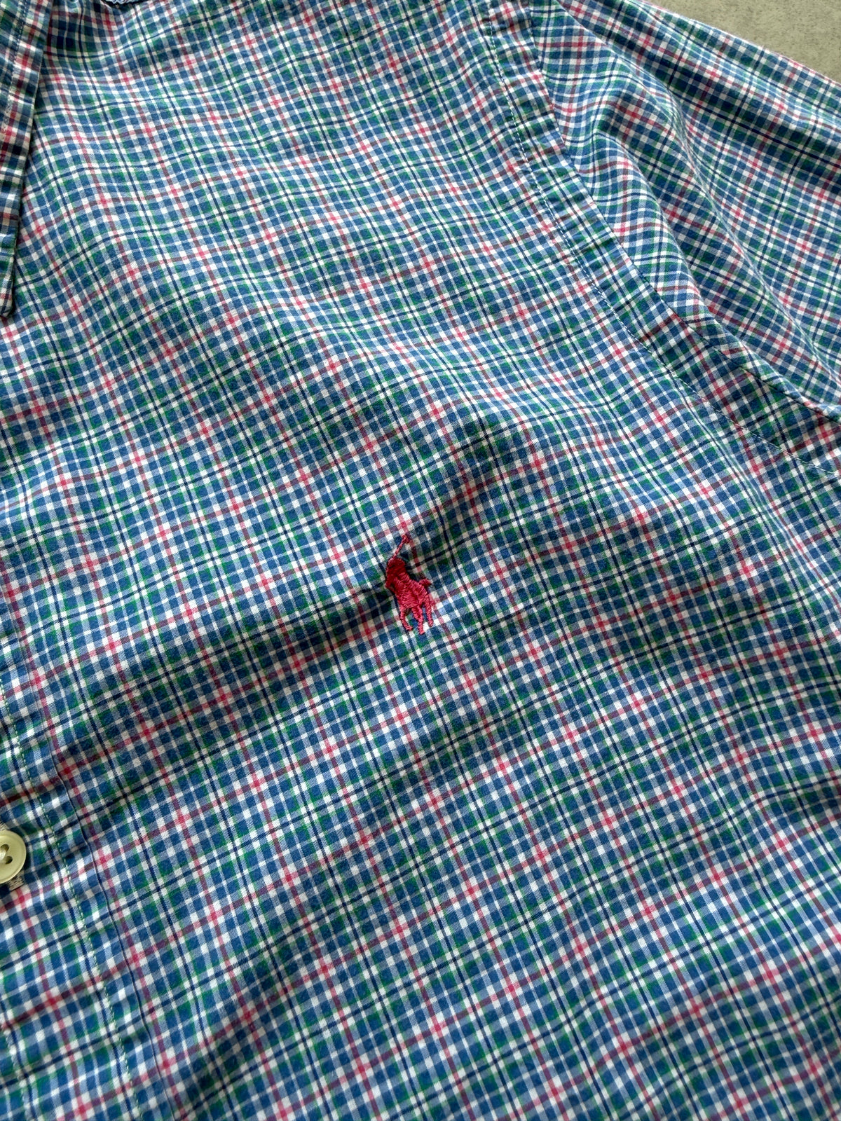 Polo by Ralph Lauren muška plava karirana košulja (M)