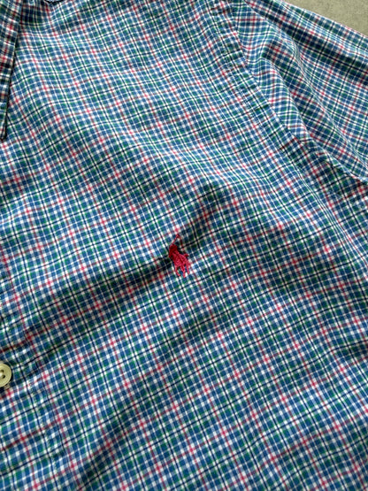 Polo by Ralph Lauren muška plava karirana košulja (M)
