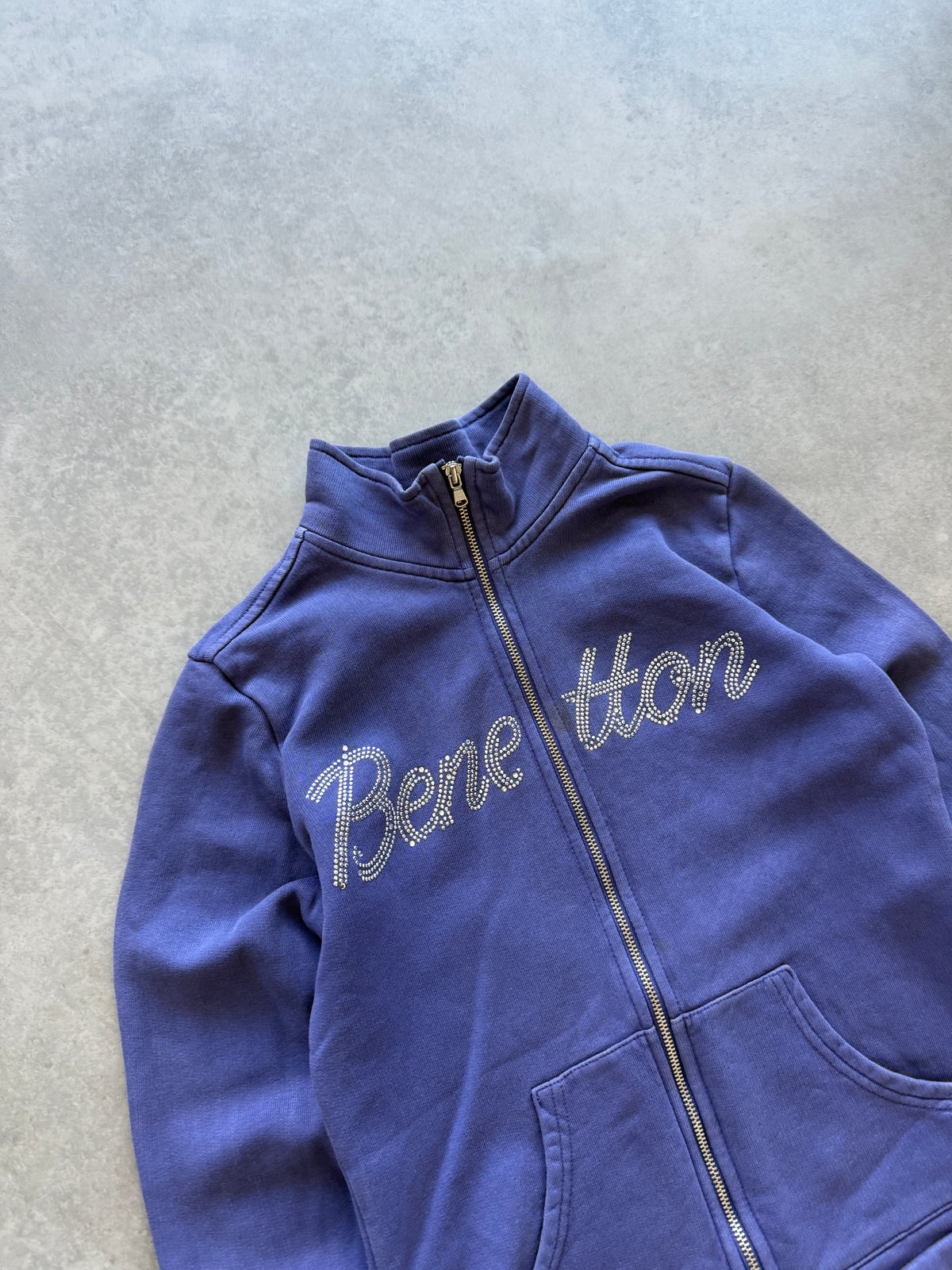 Benetton Y2K ženska slim fit zip dukserica (XS)