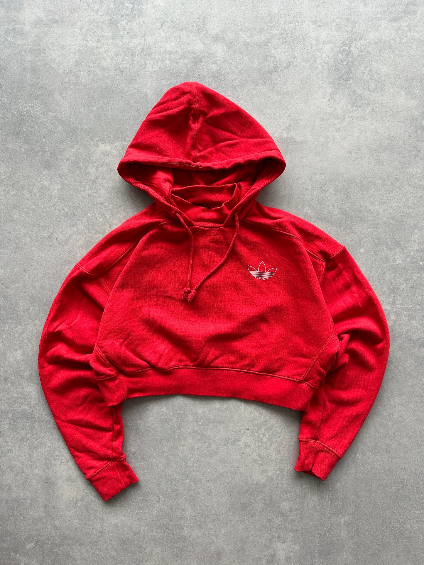 Adidas ženska crvena crop top dukserica (XS)