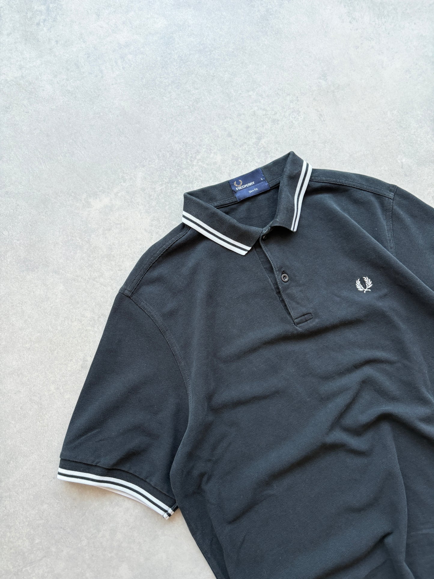 Fred Perry muška crna slim fit majica (L)
