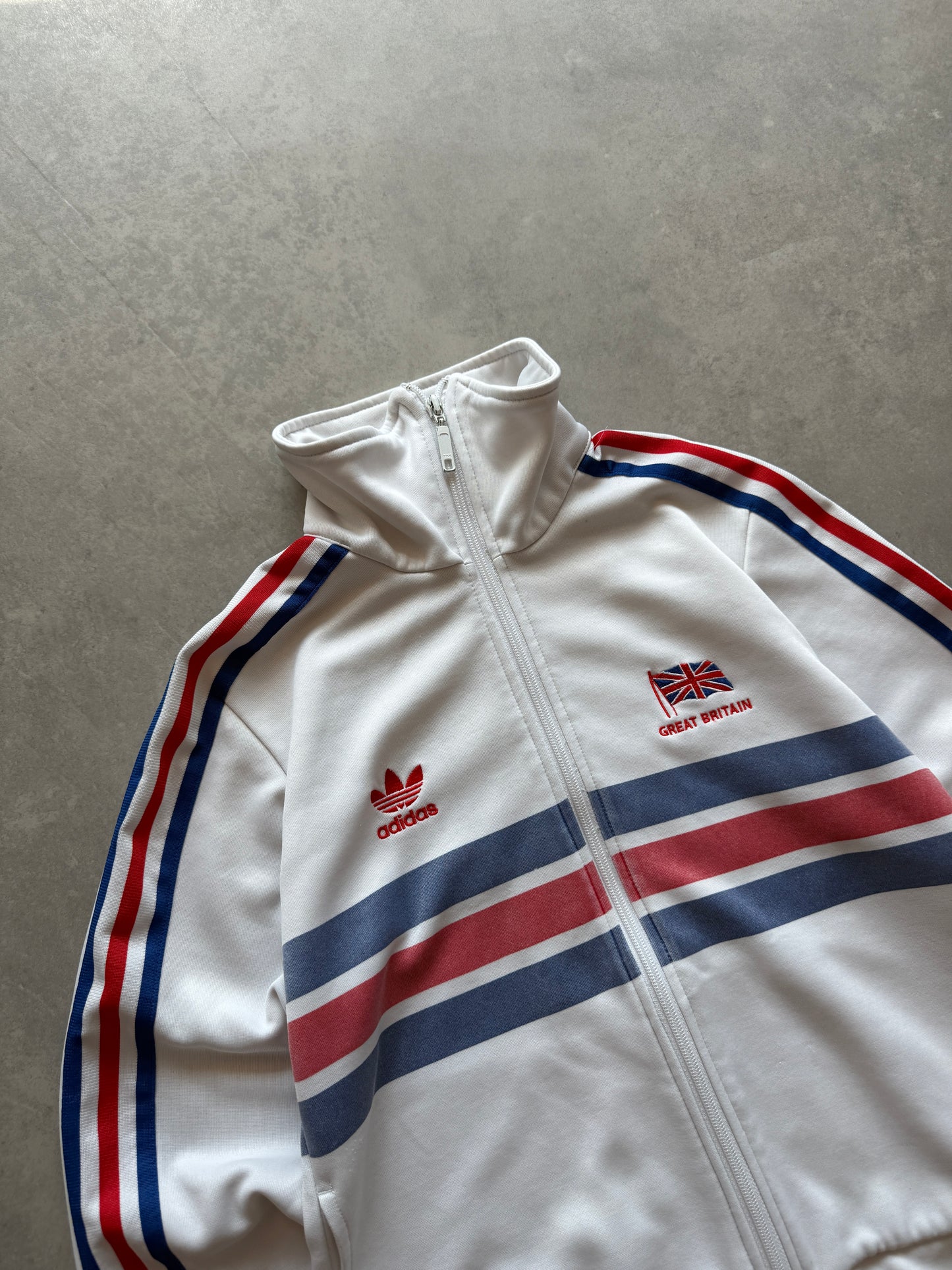 Adidas x Great Britain 2000s ženska zip dukserica (M)