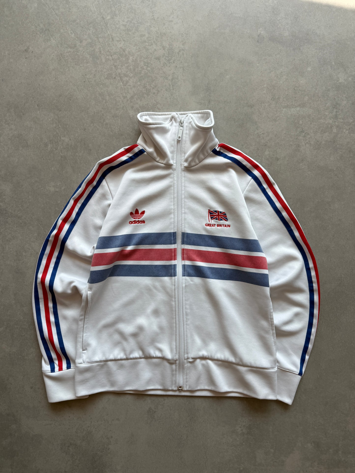 Adidas x Great Britain 2000s ženska zip dukserica (M)