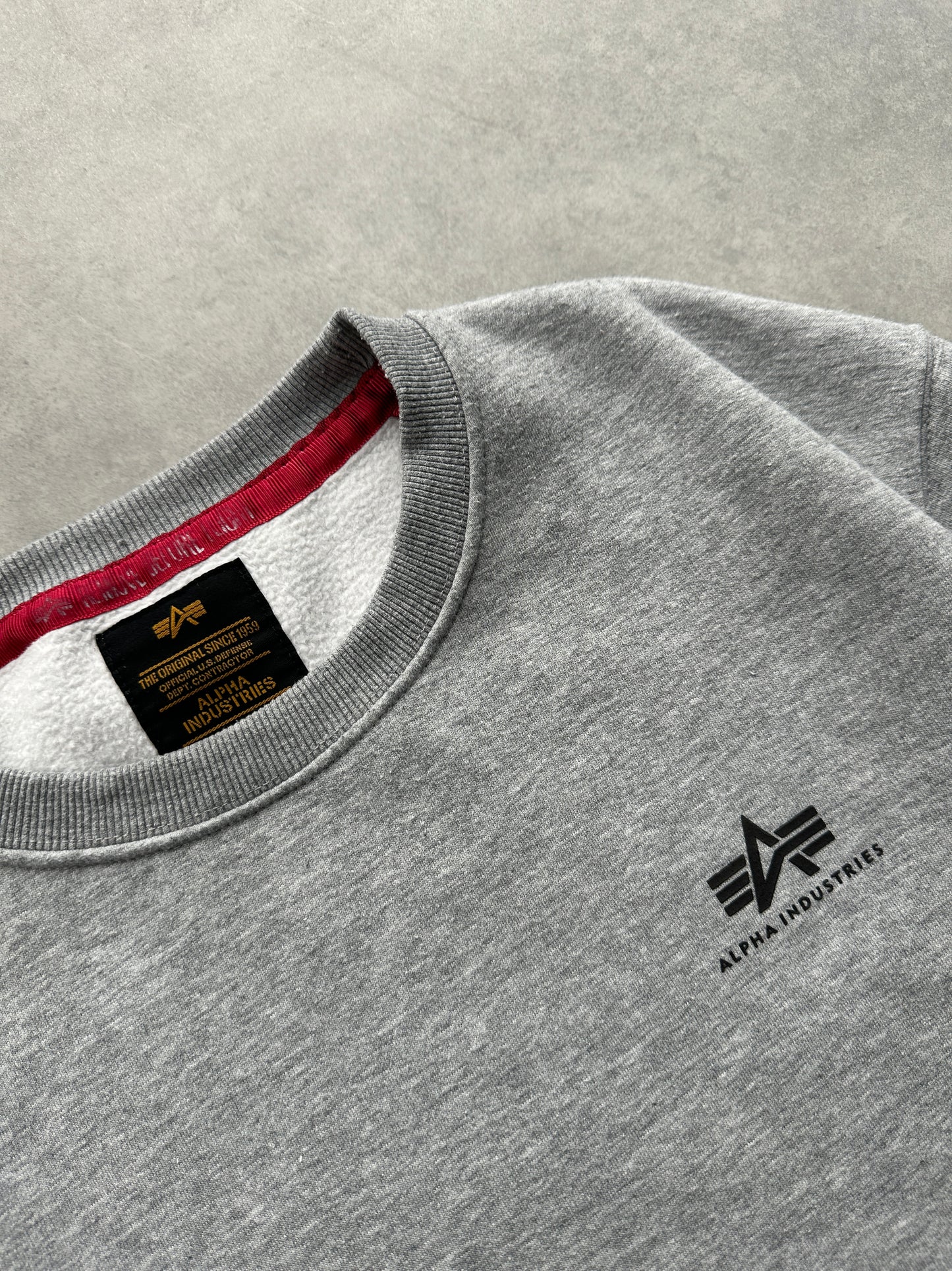 Alpha Industries muška siva dukserica (XL)