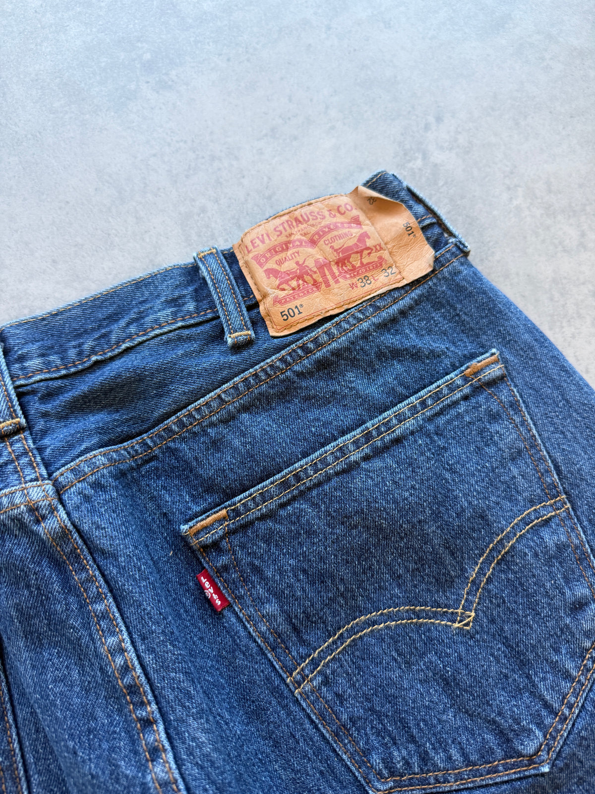 Levis 501 retro muške plave farmerke (38x32)