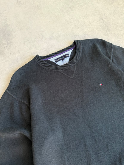 Tommy Hilfiger muški vintage crni džemper (XL)