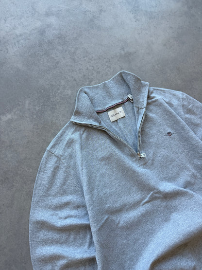 Gant muški 1/4 zip sivi džemper (S)