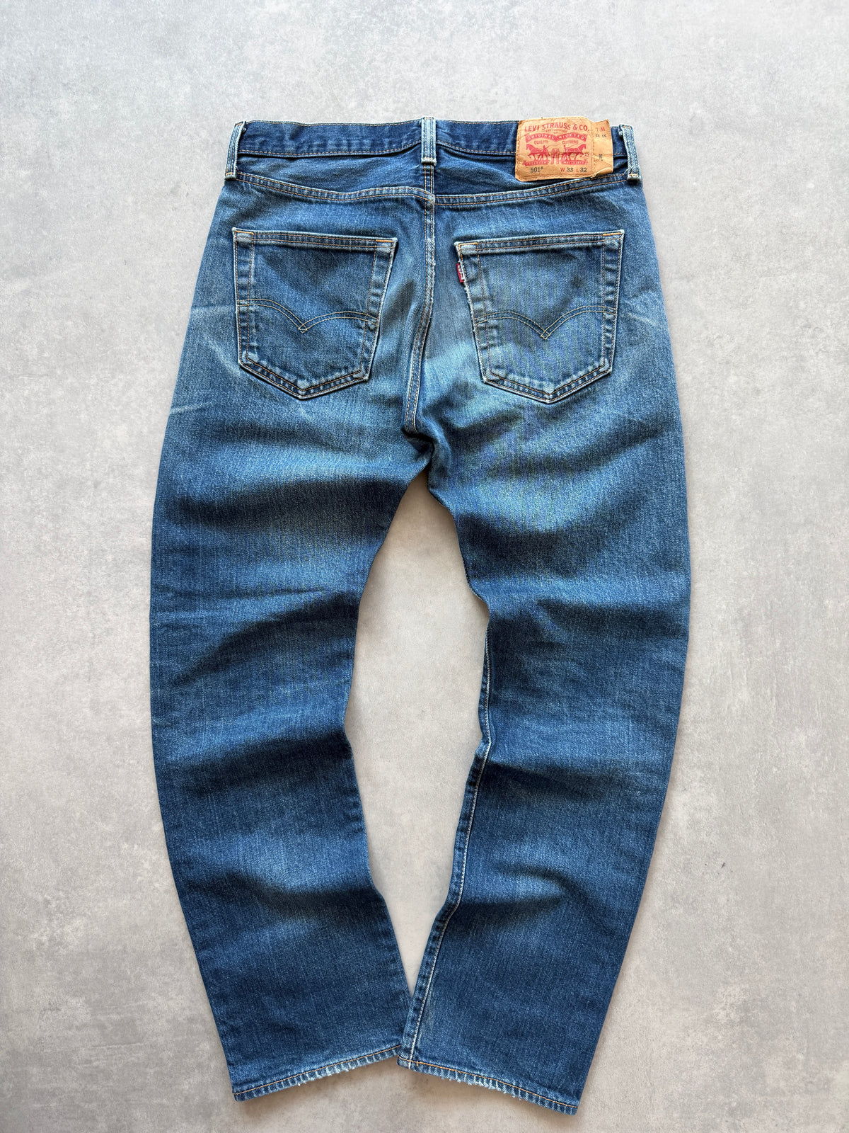 Levis 501 muške plave farmerke (33x32)