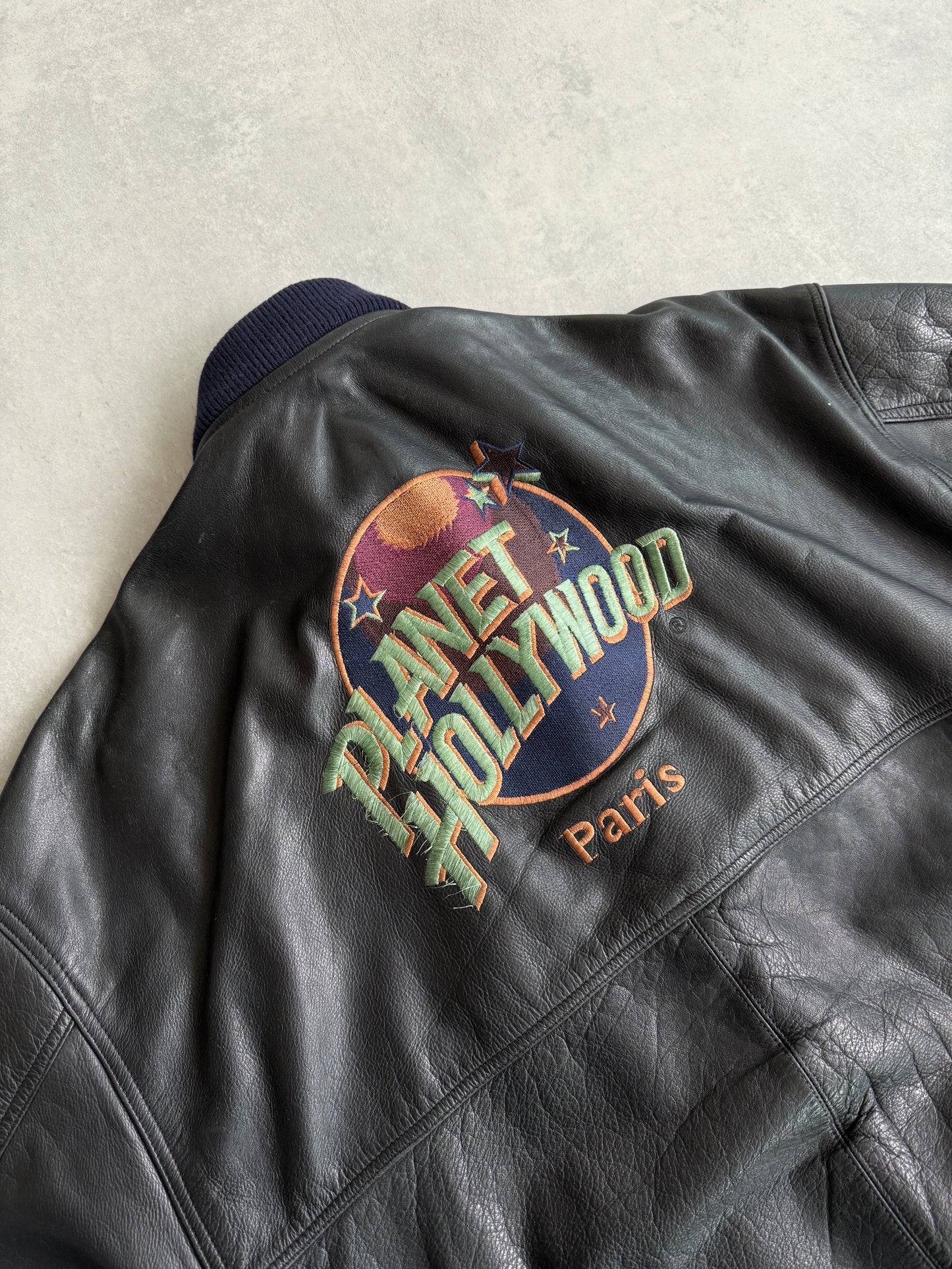 Planet Hollywood Paris vintage muška kožna jakna (XL)