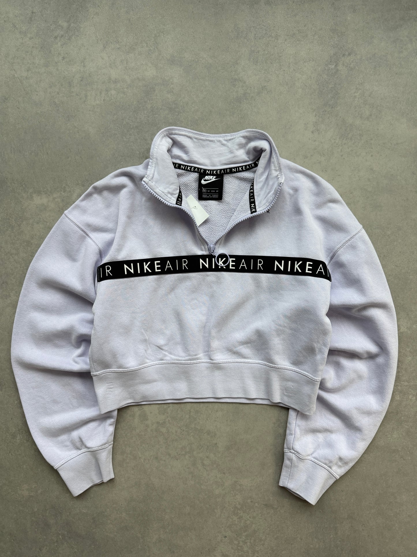 Nike Air 1/2 zip ženska crop dukserica (XS)