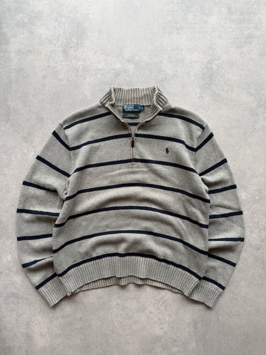 Polo by Ralph Lauren 90s muški 1/4 zip džemper (L)