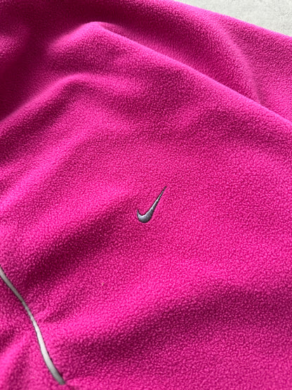 Nike 2000s ženska roza fleece dukserica (M)