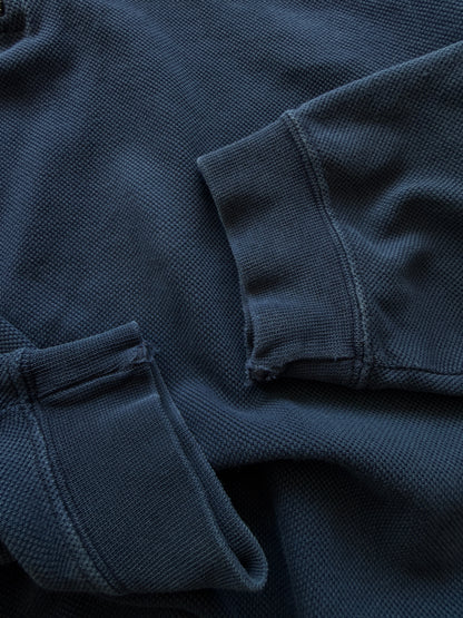 Lacoste vintage muška 1/4 zip plava dukserica (XL)