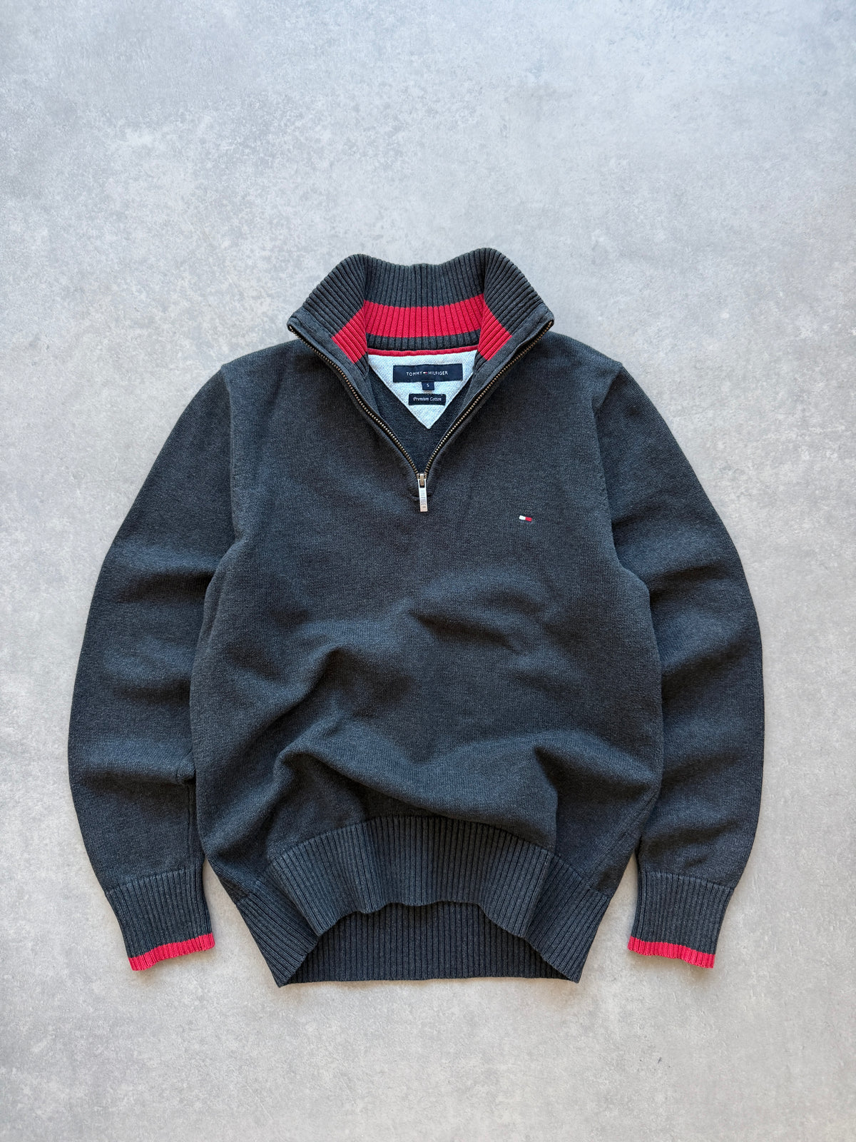 Tommy Hilfiger retro muški 1/4 zip džemper (S)